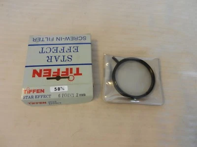 Tiffen Star Effect 58 mm 6 Point 2MM Star Screw In Filter for SLR Cameras - Image 1 of 3