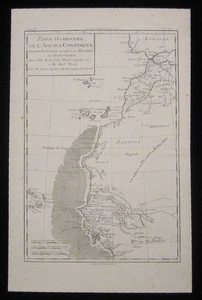 1780 Original Bonne Karte Kanareninsel Kap Verde Marokko Dakar Senegal Afrika - Bild 1 von 1