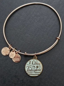 Disney Alex und Ani "I Live In Fantasyland" Armreif Armband Set Karussell Rose - Bild 1 von 5