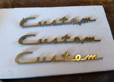 Nash Rambler Statesman Ambassador Заказные хромированные эмблемы скрипты 49-60 56 57 58 - Изображение 1 из 4