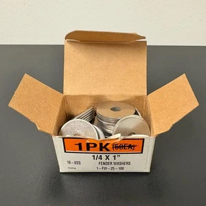 18-8 SS 1/4" x 1" Fenderscheiben - Box mit 45 Fenderscheiben - Bild 1 von 5