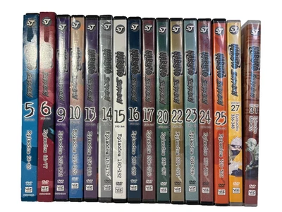 Naruto Shippuden Bundle DVD Lot (16 Sets) - 5,6,9,10,13-17,20,22-25,27,31 Foto 1 de 4
