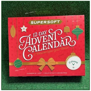 Calendario de Adviento de 12 días Callaway Supersoft 2025 12 nuevas pelotas de golf con logotipo navideño - Imagen 1 de 4