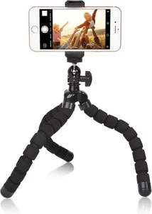 Ruittos Phone Mini Tripod Flexible Stand Black - Picture 1 of 7