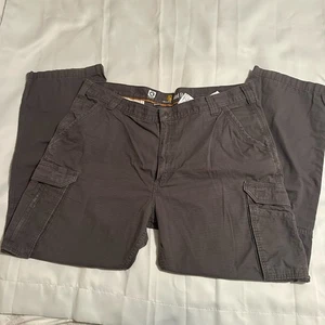 Carhartt Men's 42x32 Gray Relaxed Fit Straight Leg Utility Pants Force - Picture 1 of 6