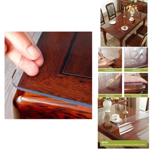 Customizable 16x24 Inch Clear Table Protector - Easy to Clean & Heat Resistant - Picture 1 of 11