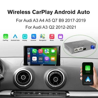 Беспроводной Android Auto CarPlay для Audi A3 Q2 2012-2021 A3 A4 A5 Q7 B9 2017-2019 - Изображение 1 из 4