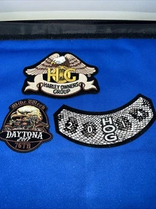 lotto toppe harley davidson HOG Daytona HD - Foto 1 di 3