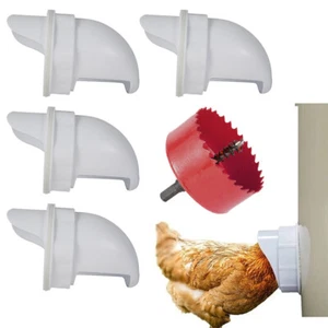 Chicken Feeder Poultry Port PP-Hühnerfutterautomat Kit Für Schwerkraftfütterung - Bild 1 von 12