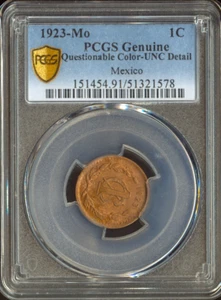 1923-Mo Mexico 1 Centavos PCGS UNC Details Quality - Picture 1 of 2