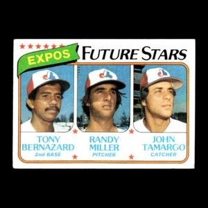 Expos Tony Bernazard/Randy Miller/John Tamargo 1980 Topps Rookie #680 R312I 4