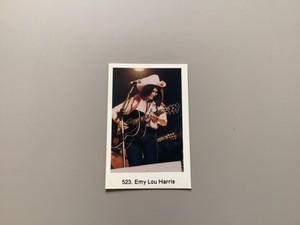 Emmylou Harris Original Swedish Trading Card from the 70s - 80s