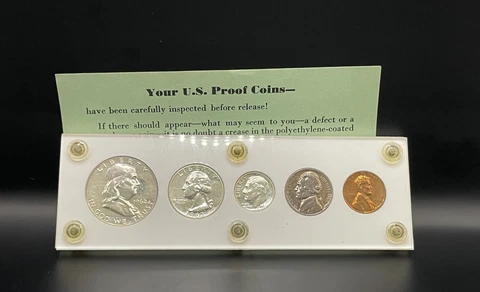 1962 US Mint Silver Proof Set / Comes With OGP And Envelope Free Shipping Cover