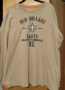New Orleans Saints NFL Nike Salute Service Long Sleeve On Field Shirt Herren XXL - Bild 1 von 5