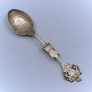 Barnet Henry Joseph Sterling Silver Figural George V Coronation Chair Spoon - Picture 1 of 6
