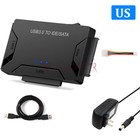 Hard Drive Reader IDE SATA to USB 3.0 Adapter External Converter Kit with Power