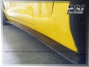 Carbon Fiber Side Skirts Lip For 2005-2013 Chevrolet Chevy Corvette C6 Z06 ZR1 - Picture 1 of 2