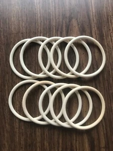 10 White 3" Pinball Rubber O-Rings   ( NEW ) - Picture 1 of 3
