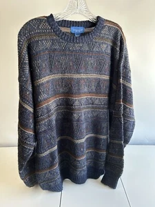 Maglione pullover uomo Towncraft multicolore testurizzato taglia XL - Foto 1 di 3