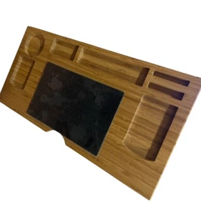Amazon Bamboo Desk Tray Large - Tabletop For Food, Desk,Writing - Picture 1 of 5