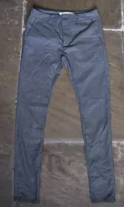 Pantalones Chinos Topman Elastizados Spray Calce Ajustado Negro Cuadros W32 L34 - Imagen 1 de 9