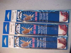 18 NEW SNELLED EAGLE CLAW LAZER SHARP RED  Fishing Hooks Size 2/0 USA salmon  - Picture 1 of 4