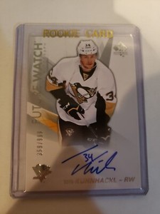 2016-17 UD SP Authentic Tom Kuhnhackl Future Watch Auto /999 Rookie #133