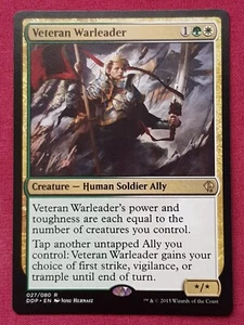 Magic The Gathering DUEL DECKS ZENDIKAR VS ELDRAZI VETERAN WARLEADER card MTG - Picture 1 of 2