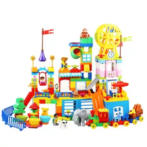 Gorock 1055 Castle, Train, Amusement Park Building Block Set 230 Pieces - Picture 1 of 2