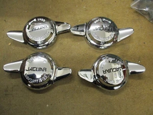 Jaguar 1950/60,s 2-eared chrome spinners for wire wheel hubs XK MK2 E-type - Picture 1 of 4