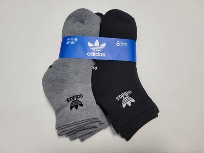 Adidas Jóvenes Niños Tobillo Multi Deportes - Calcetines Multicolor 6 Pares Talla 2Y-5Y Foto 1 de 4