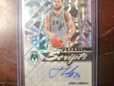 2021-22 Panini Mosaic Scripts AUTO - #RS-JLA - Jock Landale - Rookie RC - Spurs