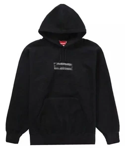 RARE Supreme Inside Out Box Logo Hooded Sweatshirt Hoodie Black - Size XL SS23 - Picture 1 of 3