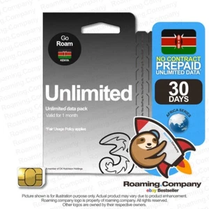 🚀 Kenya UNLIMITED DATA Prepaid Travel SIM Roaming Hotspot 3GB4G - Picture 1 of 6