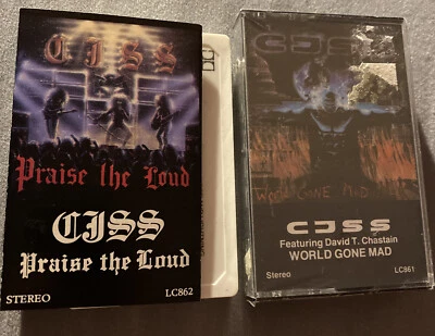 CJSS Chastain - World Gone Mad and Praise The Loud Cassettes Lot Metal Foto 1 de 4