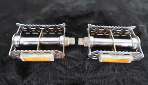 Vintage Weco French Threaded Fahrrad Pedale 14 x 1,25 mm Made in West Germany 70er - Bild 1 von 5