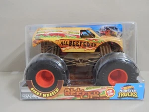 Monster Jam Truck ALL BEEFED UP Hot Wheels Truck 1:24 Diecast New Sealed NIP - Picture 1 of 8