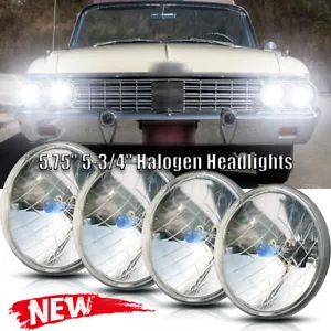 4x 5.75" 5-3/4 inch Round Headlights Hi-Lo DRL FIT 1962-1974 Ford Galaxie 500 - Picture 1 of 11