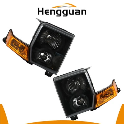Se adapta a Jeep Commander 2006-2010 NUEVO faros negros faros izquierda+derecha Foto 1 de 4