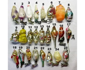 Vintage glass Christmas tree Ornament decoration Animals soviet USSR №636 - Picture 1 of 12