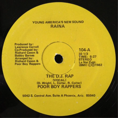Poor Boy Rappers The D.J. Rap (Vinyl) 12" Single - Photo 1/1