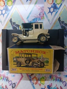 1968 Lesney Products Matchbox Series #Y-3 1910 Benz Limousine New in Box (501205 - Picture 1 of 4