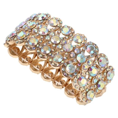  Armreif mit Strasssteinen: Trendiger Armreif für Damen, funkelndes - Bild 1 von 4