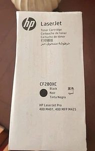 Nuevo cartucho de tóner sellado genuino NEGRO HP LaserJet CF280XC - Imagen 1 de 9