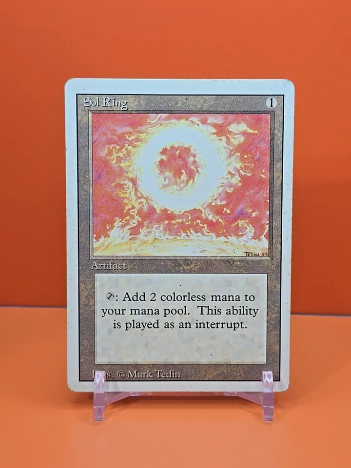 🟤🟤🟤 1994 Magic The Gathering SOL RING REVISED 3RD EDITION HEAVY PLAYED  - Image 1 of 4