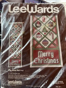 LeeWards Cross Stitch Kit CHRISTMAS BELL PULL #41716 SEALED Wall Hanging - Picture 1 of 3