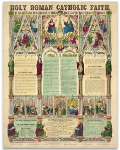 Poster Sacra Fede Cattolica Romana 11x14 Senza Cornice Vintage Religiosa Arte da Parete - Foto 1 di 8