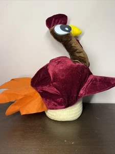 Dan Dee Turkey Hat Maroon Adult Size Funny Thanksgiving Ball Cap - Picture 1 of 12