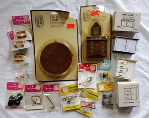Vintage Doll Furniture Lot New Old Stock NOS Dollhouse Accessories Table Chairs - Picture 1 of 24