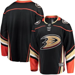 Men's Fanatics Black Anaheim Ducks Breakaway Home Jersey - Picture 1 of 7